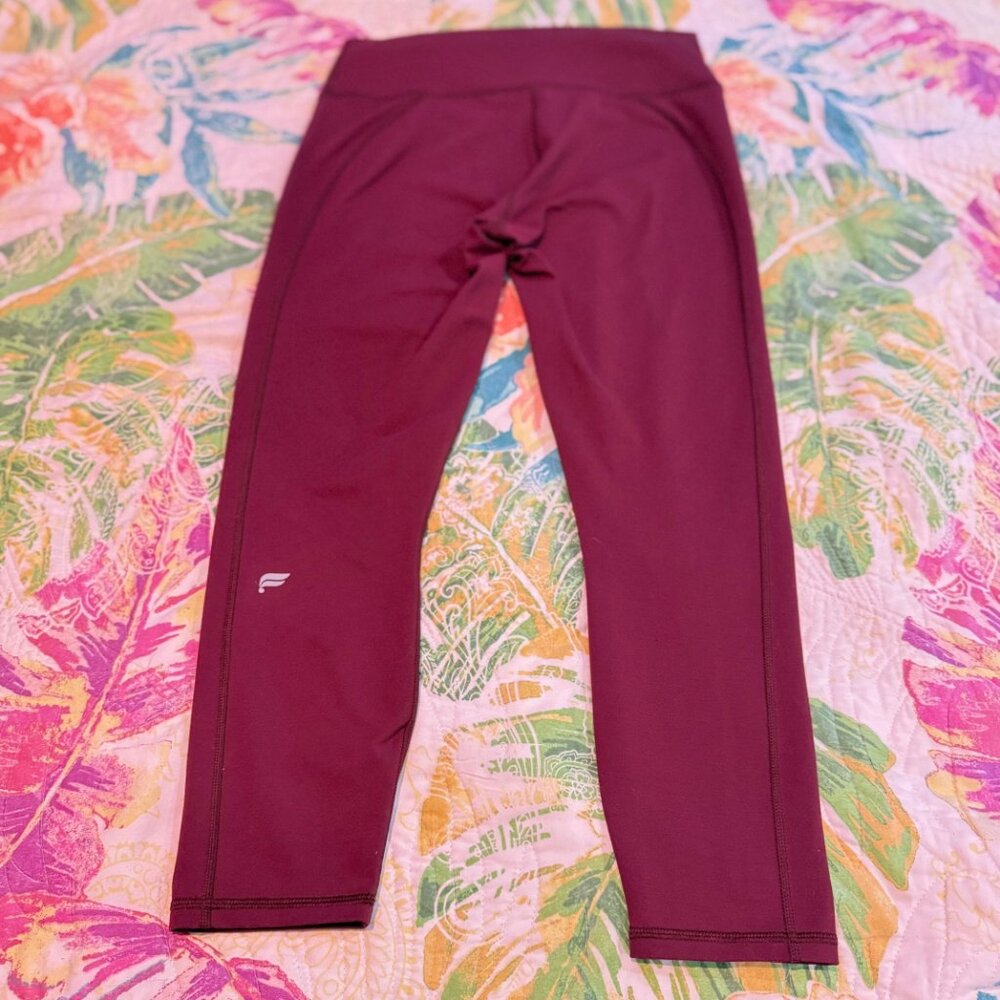 Fabletics Define PowerHold® High-Waisted Legging 7/8 Merlot Size Large - Picture 9 of 13
